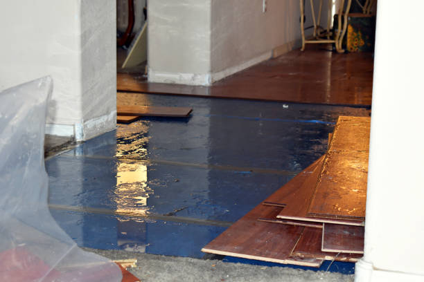 Professional Water Extraction technician working in Roanoke, TX